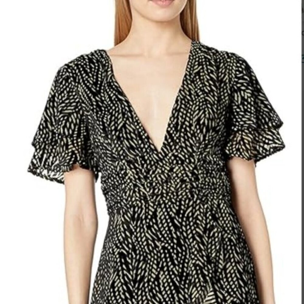 House of Harlow 1960 x Revolve Zebra Print Maxi Dress Size XS New